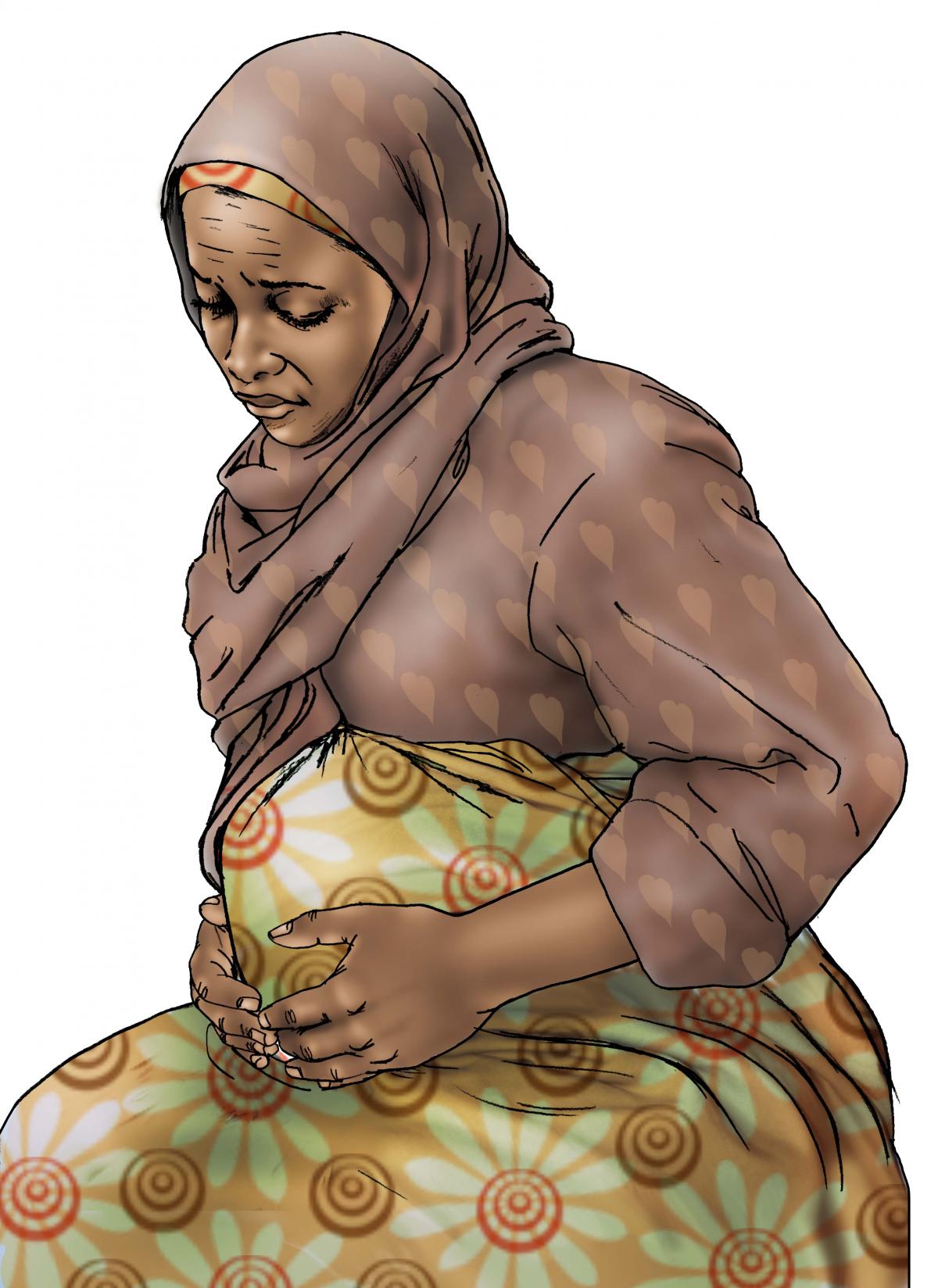 Maternal health - When to visit the health clinic - pregnancy - 09 - Kenya Dadaab