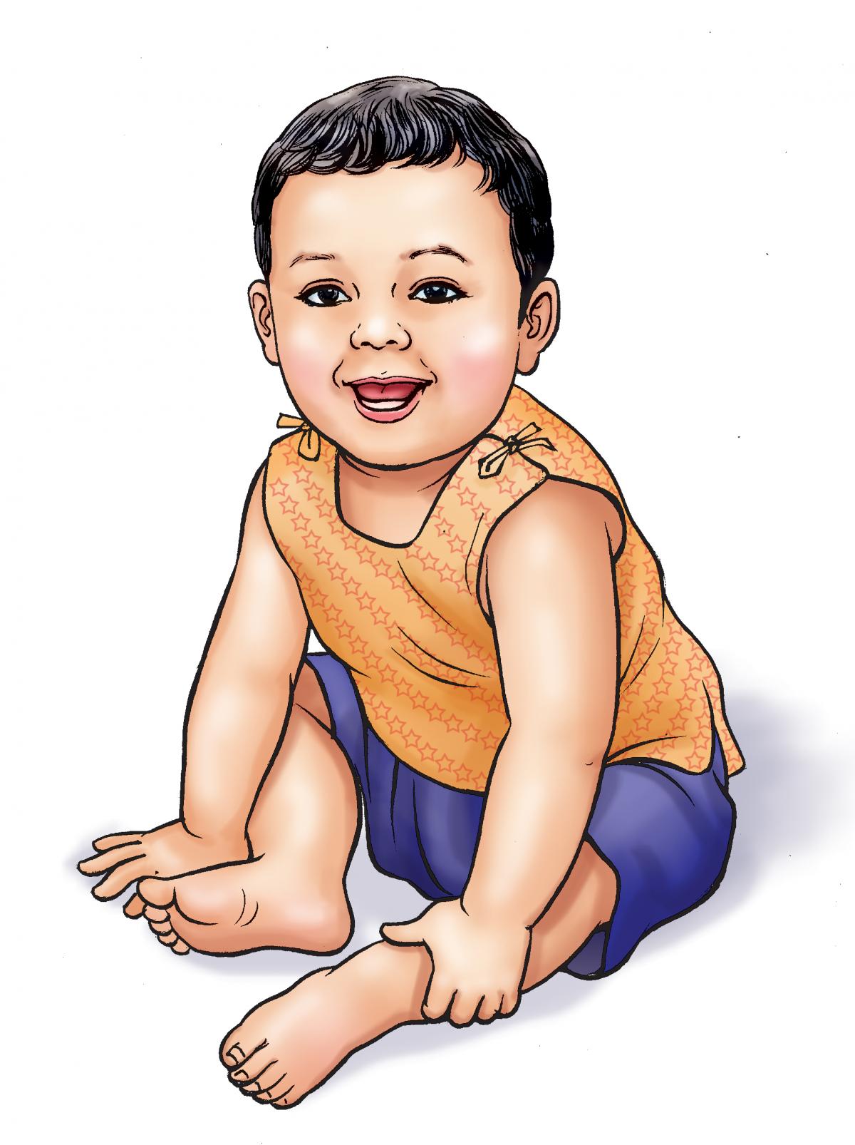 People - Healthy baby boy - 00A - Nepal People - Healthy baby boy - 00A - Nepal