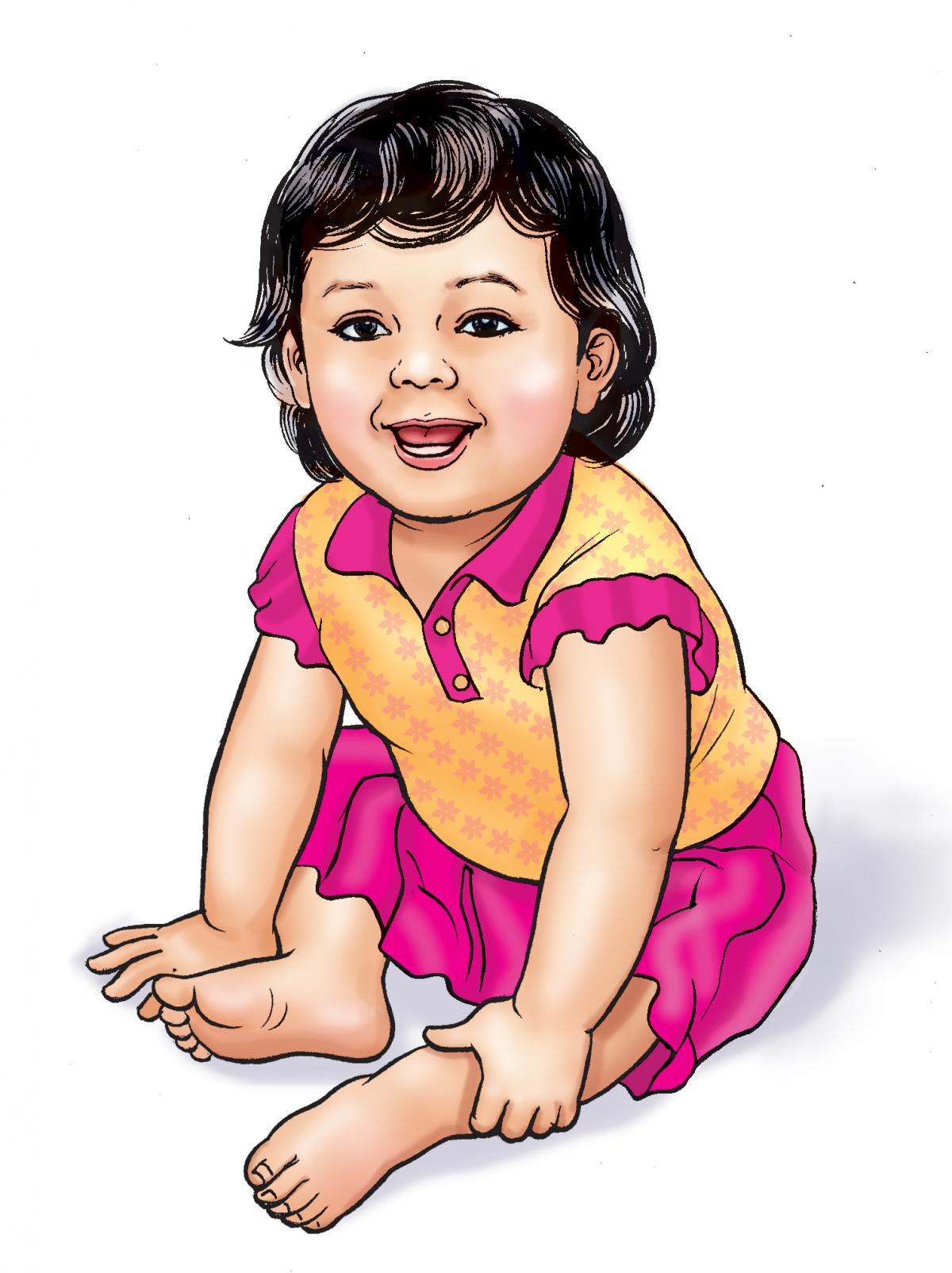 People - Healthy baby girl - 00B - Nepal People - Healthy baby girl - 00B - Nepal