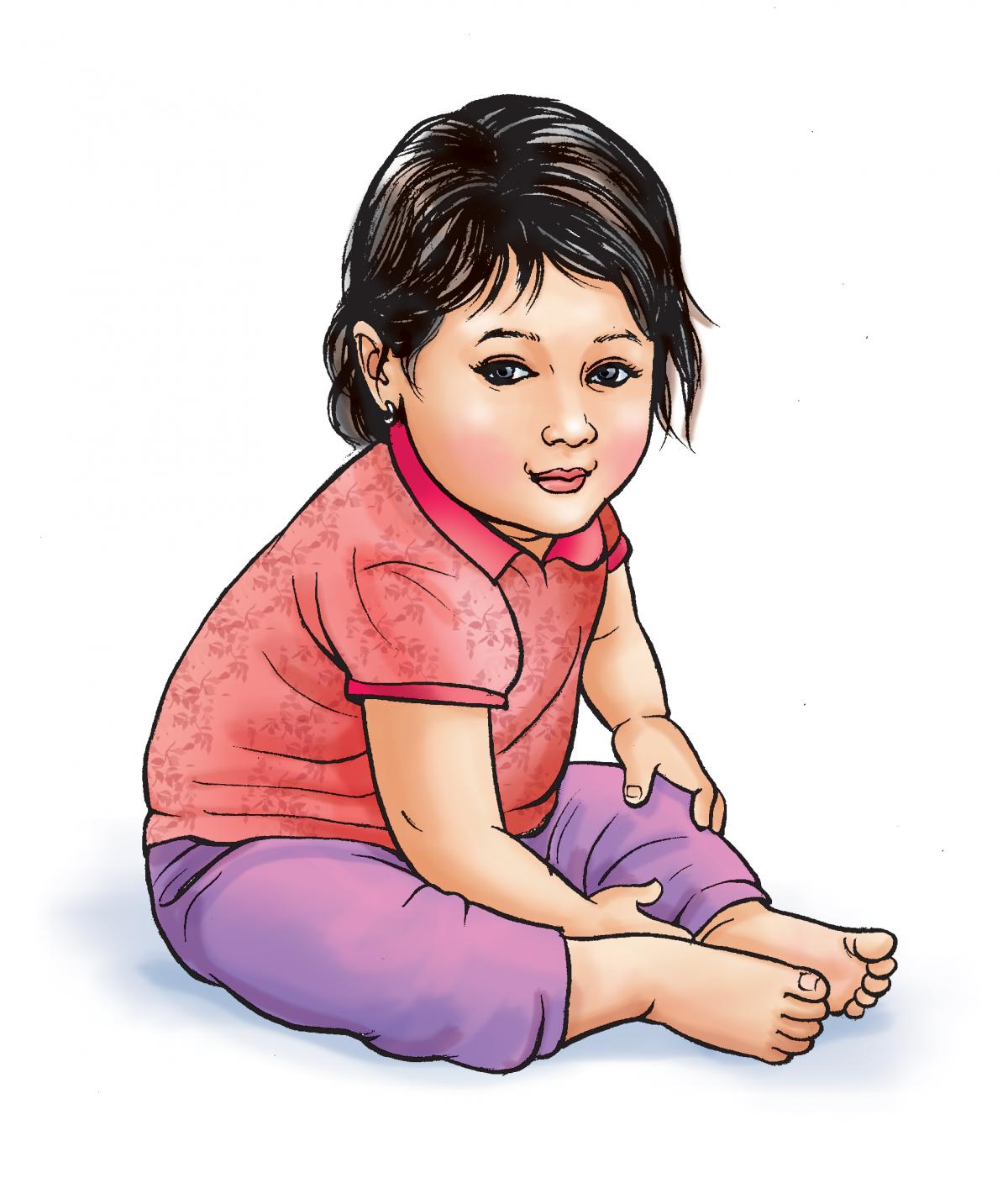 People - Healthy baby girl 12-18 mo - 02B - Nepal People - Healthy baby girl 12-18 mo - 02B - Nepal