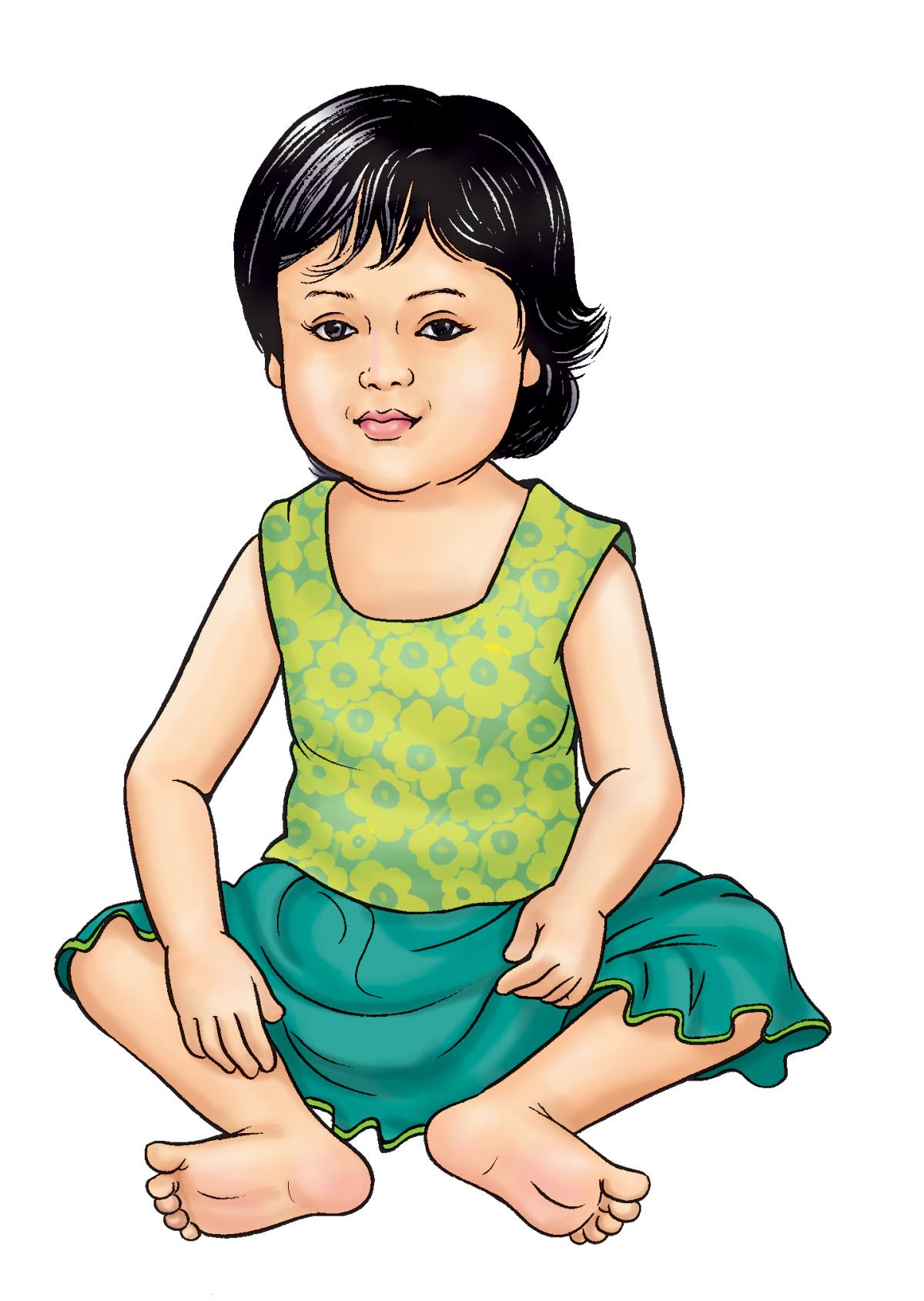 People - Healthy baby girl - 03B - Nepal People - Healthy baby girl - 03B - Nepal