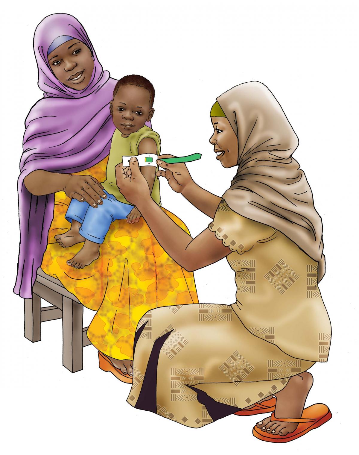 Baby Health Care - Measuring a child's arm 12-24 mo - 00 - Niger