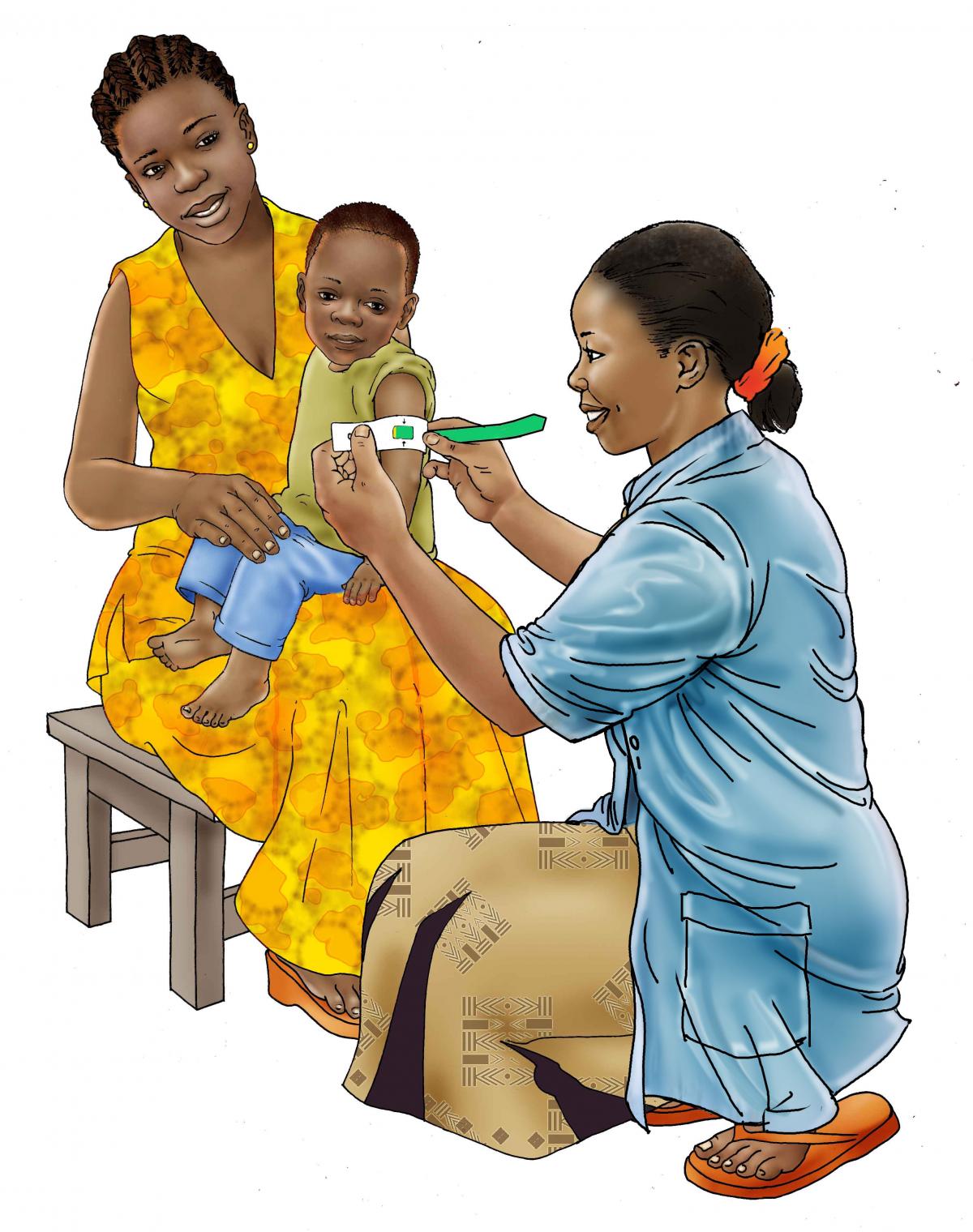 Child Health Care - Measuring a child's arm - 00 - Rwanda