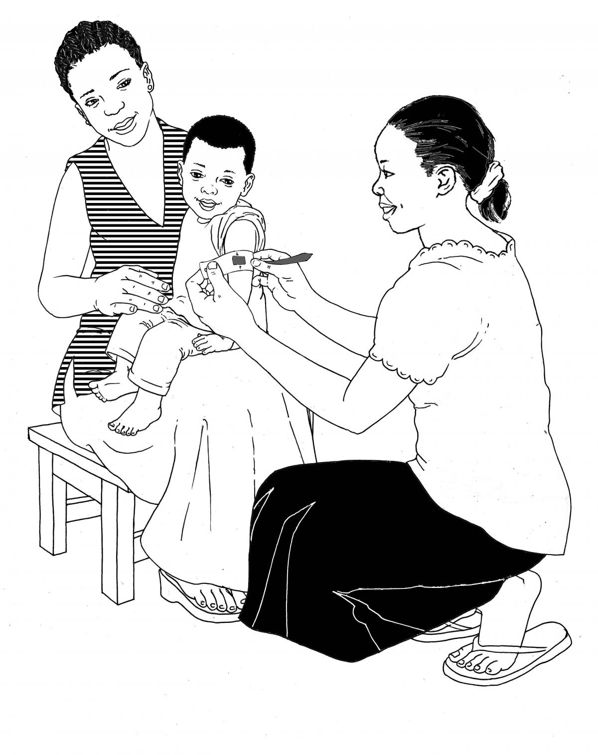 Baby Health Care - Measuring a child's arm - 00 - Non-country specific
