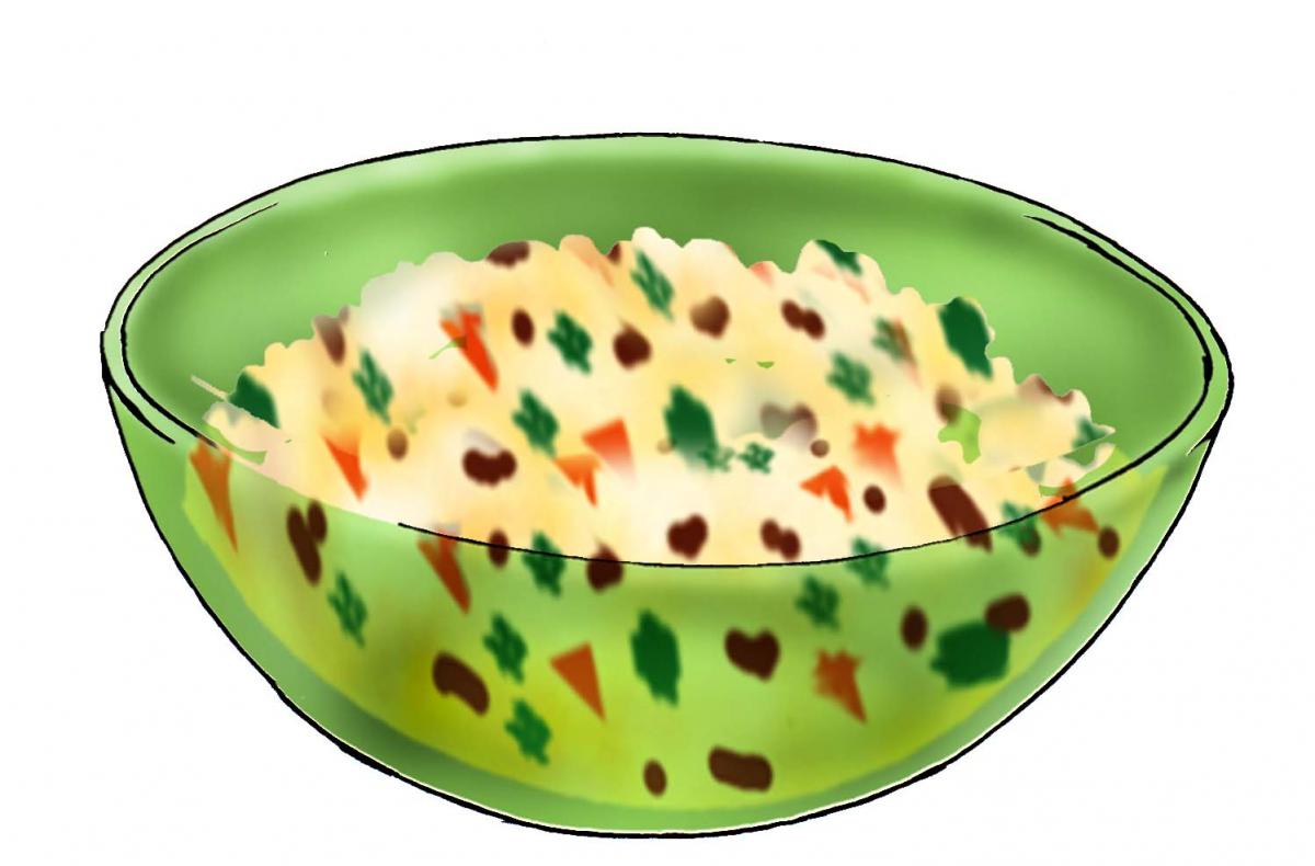 Objects - Meal with mixed vegetables - 05 - Non-country specific